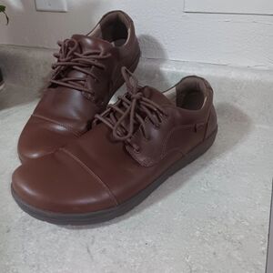 Lems Nine2Five Shoes Mens 13 Mocha Brown Minimalist Zero Drop Dress Leather